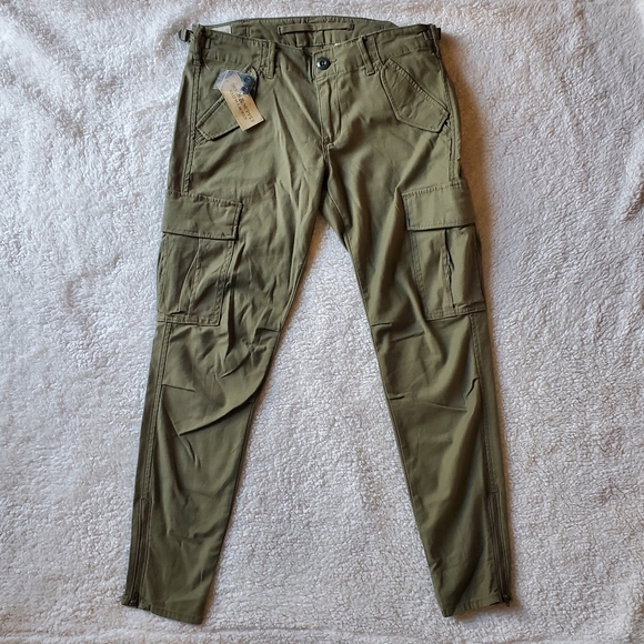 NWT Ralph Lauren Denim & Supply Skinny Military Cargo Pants in Green - Picture 4 of 9